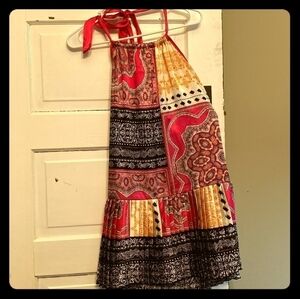 Silky Halter Patterned Joshua Dress size Small